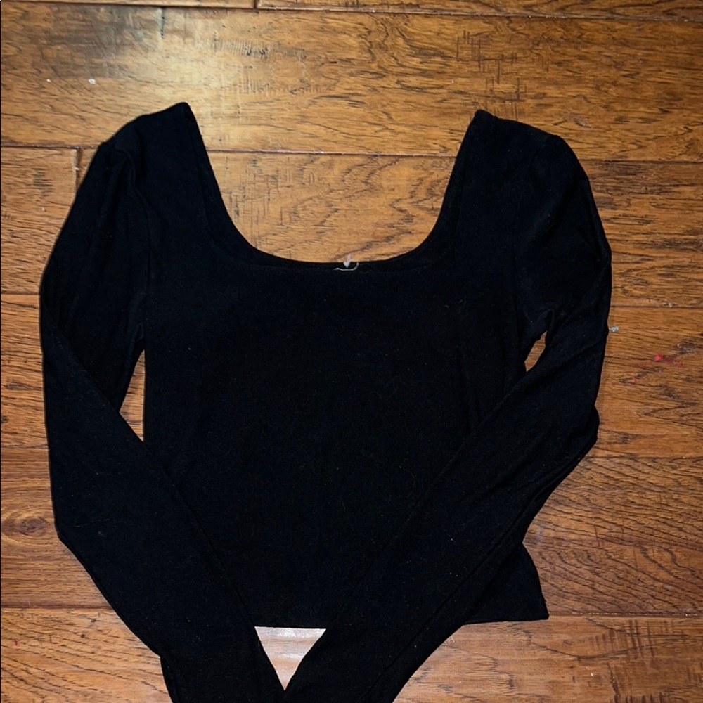 Black Long Sleeve Top